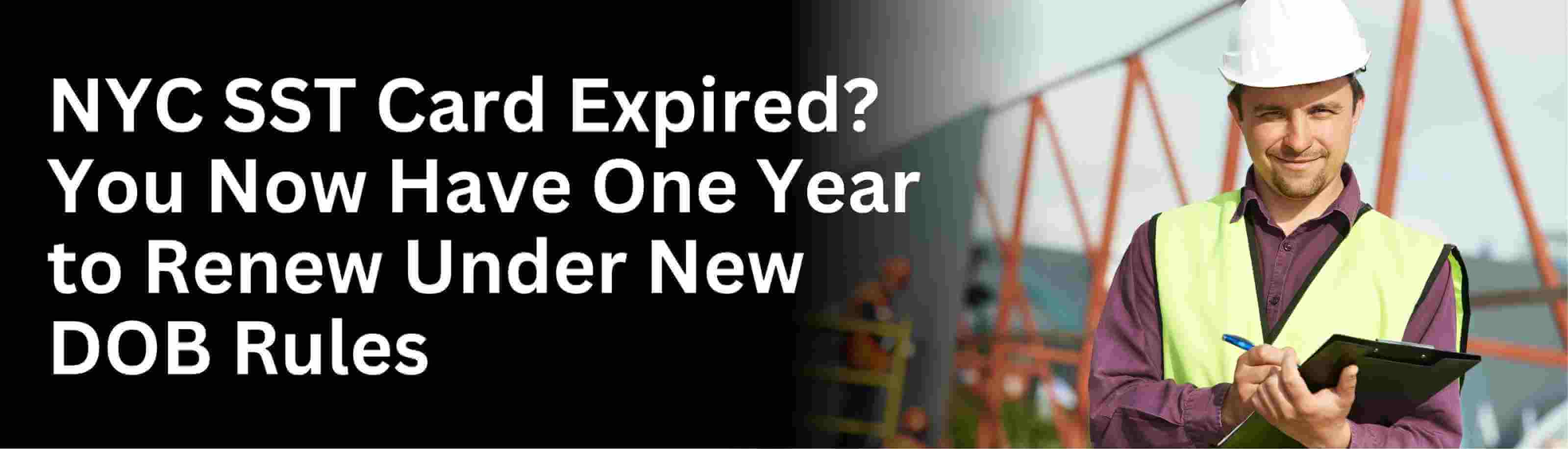 NYC sst card expired one year renewal dob rules