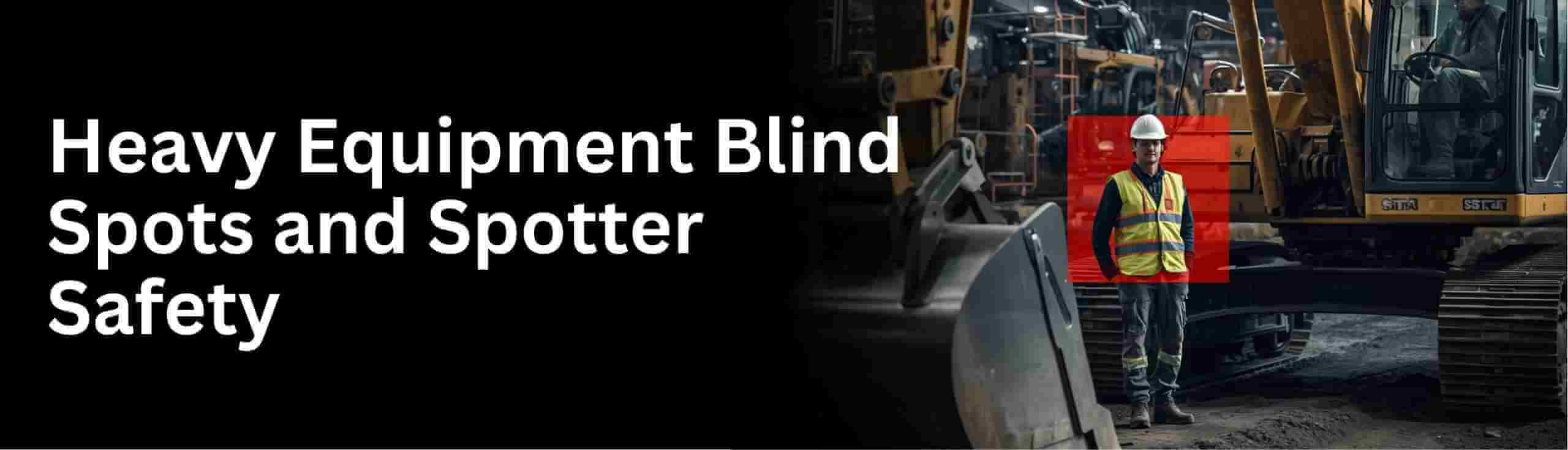 Learn about heavy equipment blind spots and the spotter's role on a construction site