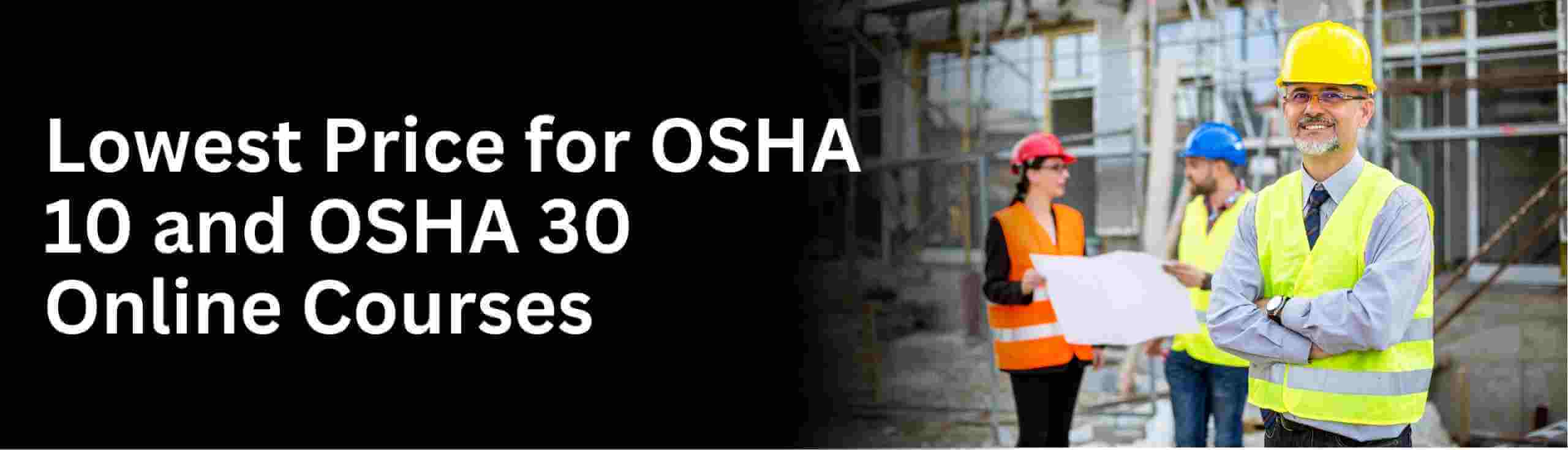 Know about lowest osha 10 hour and 30 hour courses online training with osha training school