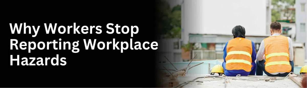 Worker noticing an unreported safety hazard at a job site